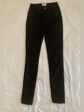 EUC Acne Studios "Pin Black" High Rise Skinny Jeans - Size 26/32